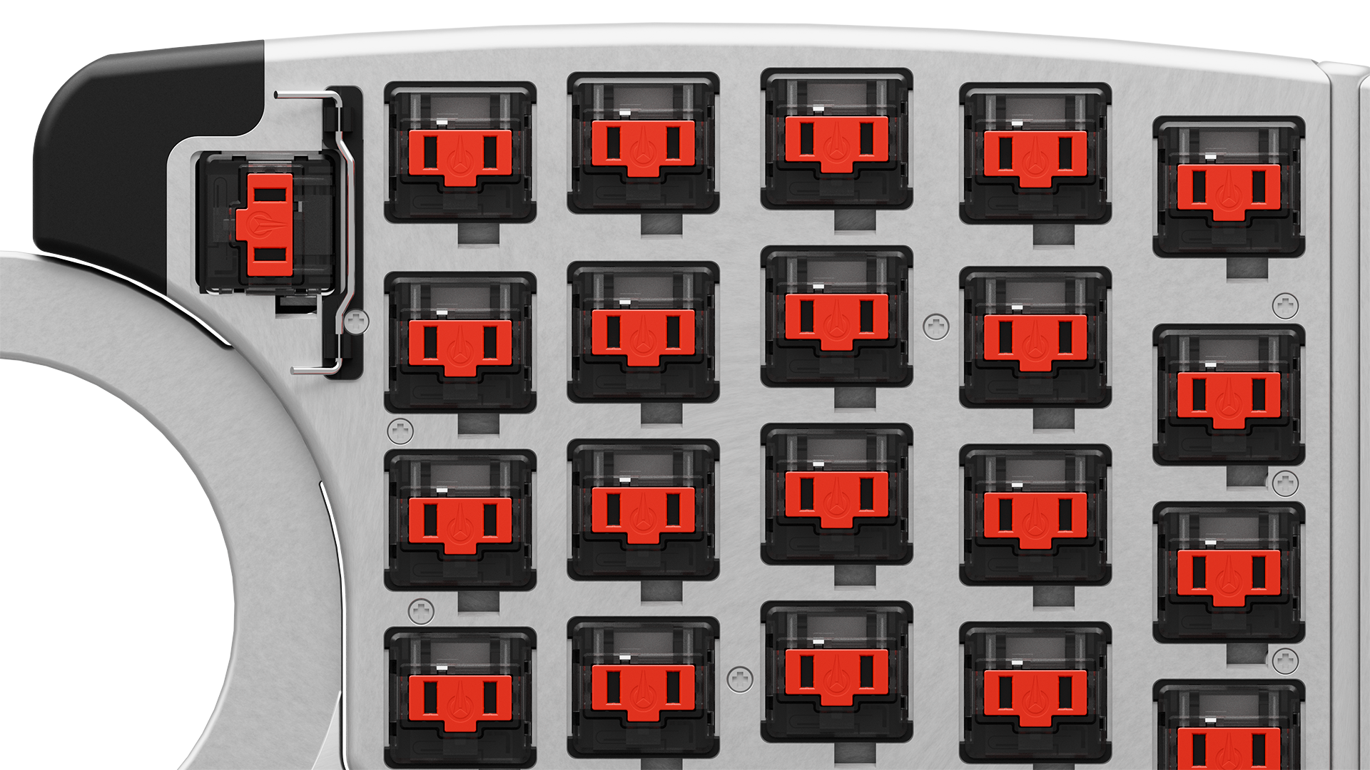 Naya Create(Touch, Touch) + 無刻印キーキャップ NayaCreate(Track